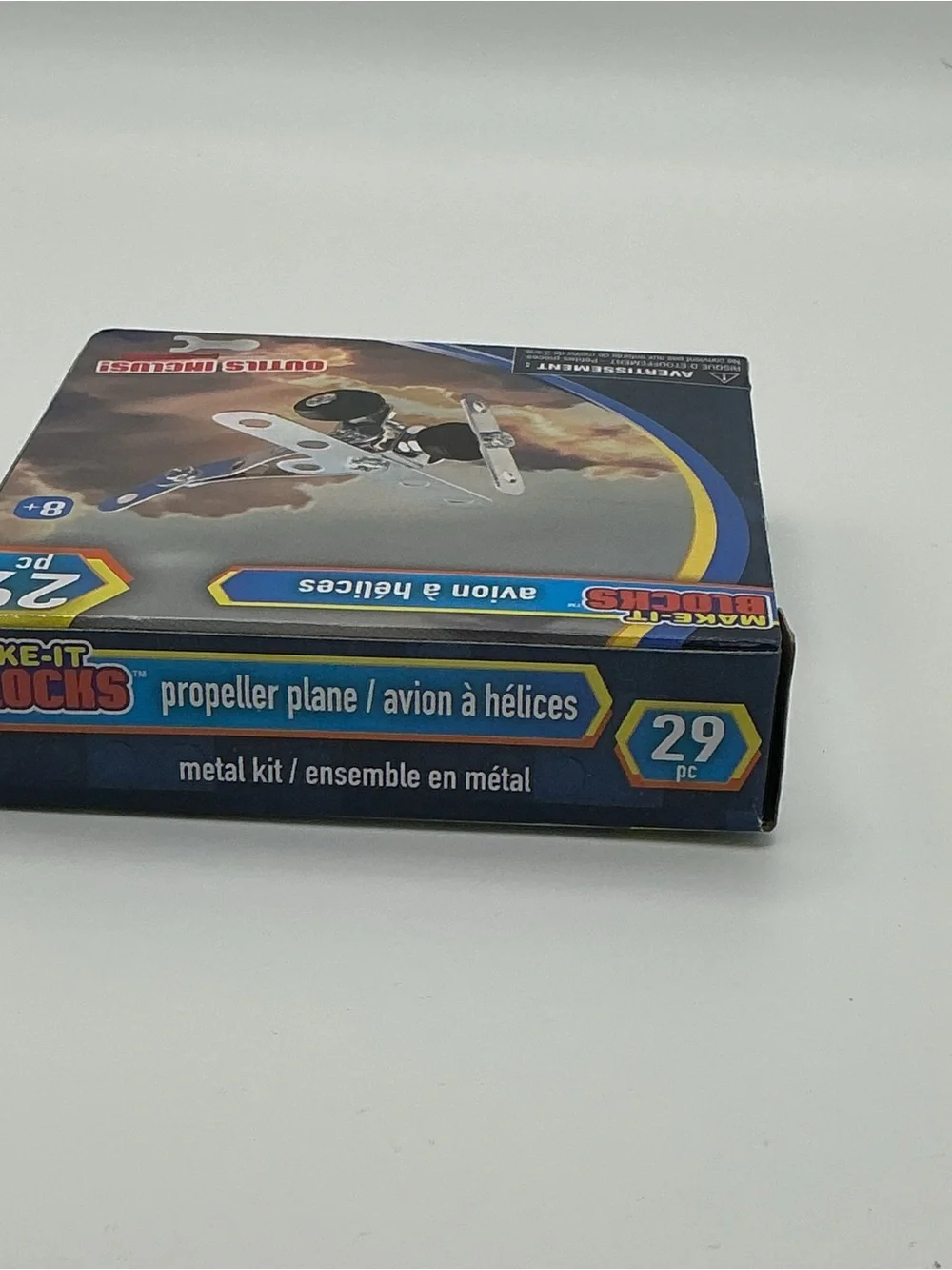 Lot of 2- Make-it Blocks Propeller Plane 29 pc. & Crane 48 pc. - New in Box